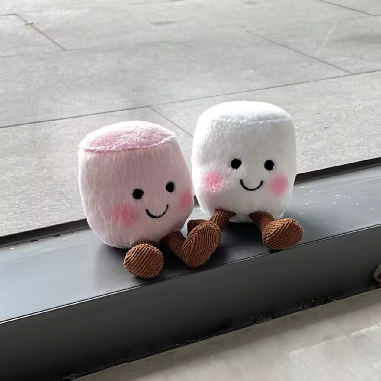 Marshmellow Key Ring Plushie