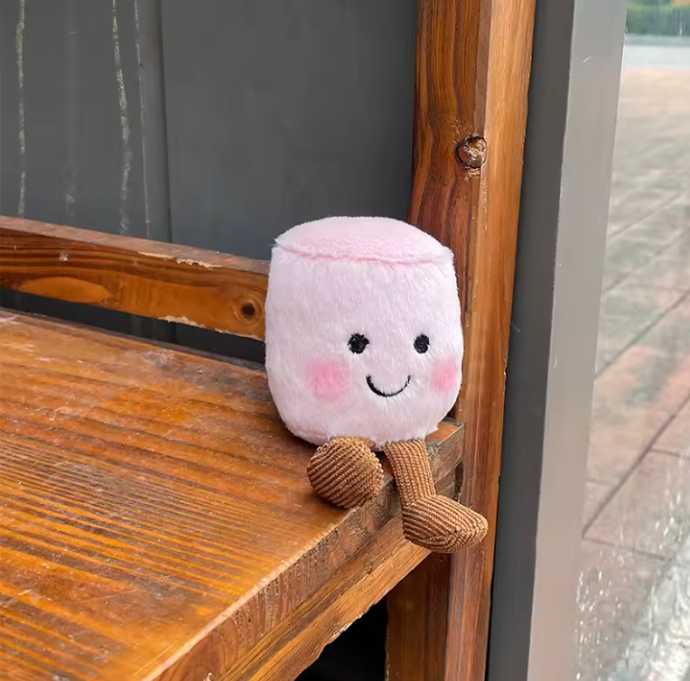 Marshmellow Key Ring Plushie